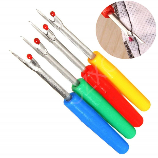 4Pcs Plastic Handle Craft Thread Cutter Seam Ripper Stitch Unpicker Sewing  Tool Sewing Accessories BB5544